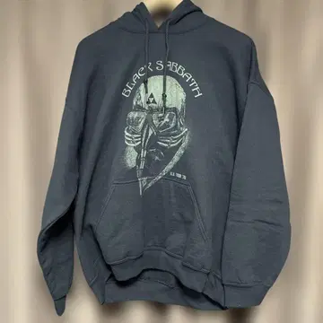 밴딩 후드티 블랙 사바스 US 투어'78 디자인 XL 사이즈