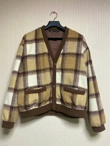 [ ZARA ] 가디건 체크