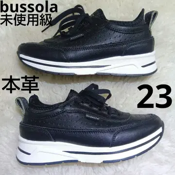 미사용급 bussIa 부솔라 여성용 스니커즈 블랙 23cm 두꺼운 원단