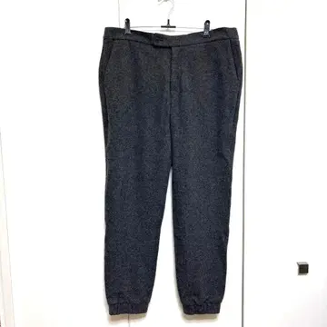 캐시미어 울 그레이 캐주얼 조거 팬츠 L