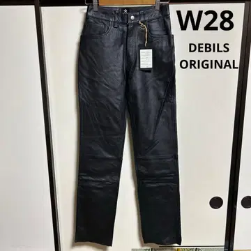 [ 데드스탁 ] DEBILSORIGINAL 가죽 팬츠 W28 바이커
