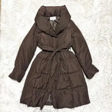 [ 빅 사이즈 ] peca 숄카라 여배우 옷깃 롱 다운 코트 3L