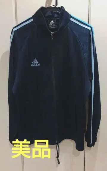새상품급 adidas 저지 네이비 파랑 스트라이프 M