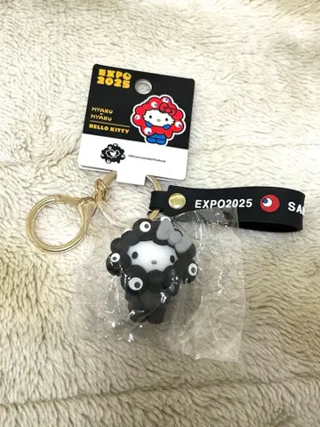 EXPO2025 블랙 미야쿠미야쿠 키티 키링