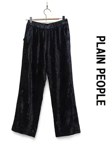 N440 플레인피플 PLAIN LESS 벨로아 이지 팬츠 3 블랙