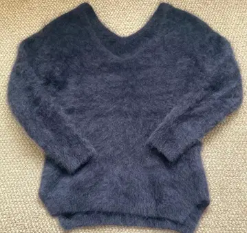 라운지 드레스 라쿤 니트 네이비