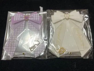 FUKUYA 후쿠야 리본 아크릴 프레임 화이트 퍼플