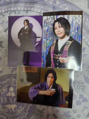 박뮤 히지카타 토시조 브로마이드 뮤지컬 얇은 벚꽃 귀 란브로