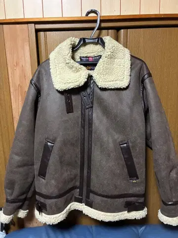 ALPHA INDUSTRIES B-3 플라이트 자켓 보아 무스탕풍
