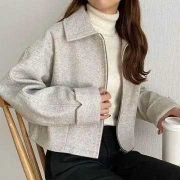 callautia 스텐 칼라 숏 아우터 L 사이즈