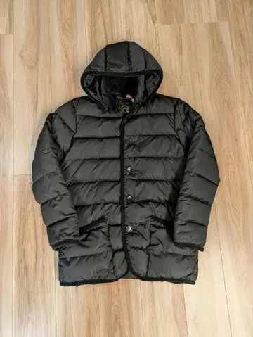 B:MING KOMATSU 블랙 다운 자켓 후드 부착
