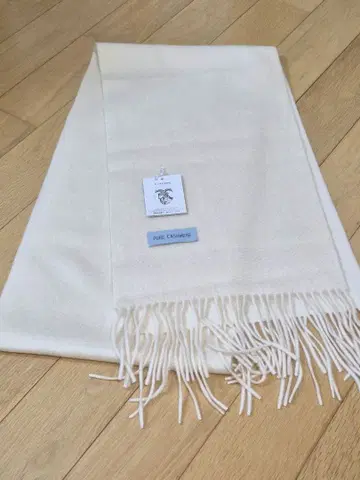 [ PURE CASHMERE ] 캐시미어 100% 머플러 크림색