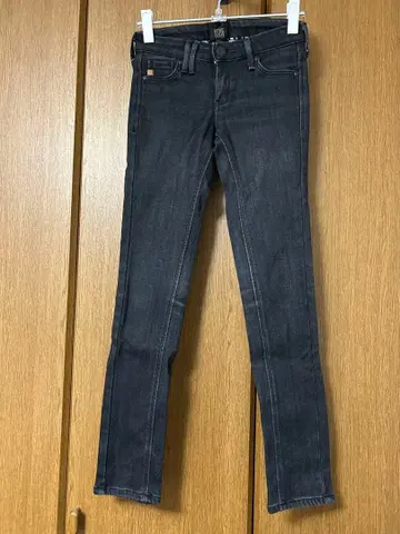 SOMETHING 스키니 데님 25X30 다크 그레이 속기모 포함