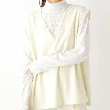 [LEPSIM] 일하는 VPO 베스트 루즈핏 편안함 아이보리 F