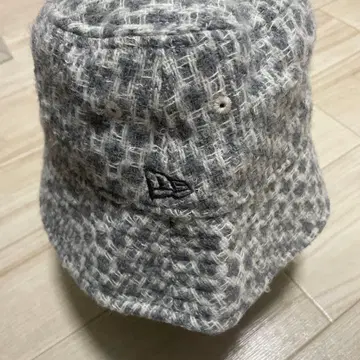 울 혼방 뜨개질 버킷햇