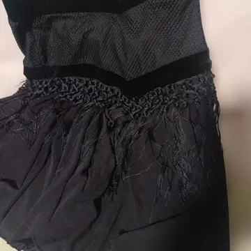 사교댄스 라틴 스커트 블랙 S 사이즈