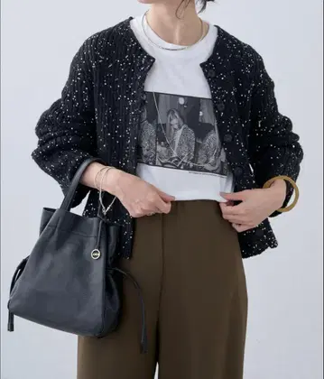 스팽글 니트 가디건