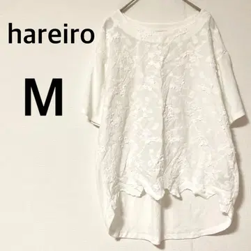 시마무라 hareiro 레이스 반팔 티셔츠 풀오버 코튼 100 M