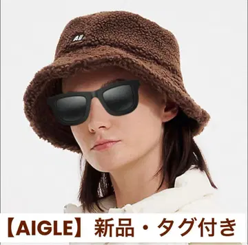 [ AIGLE ] 보아 버킷 햇 브라운 ( 새상품 택 포함)