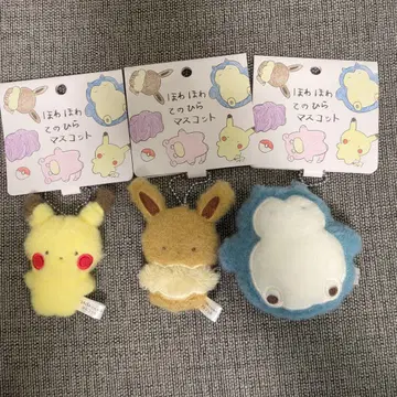 포켓몬 센터 포근포근 손바닥 마스코트 피카츄 이브이 카비곤