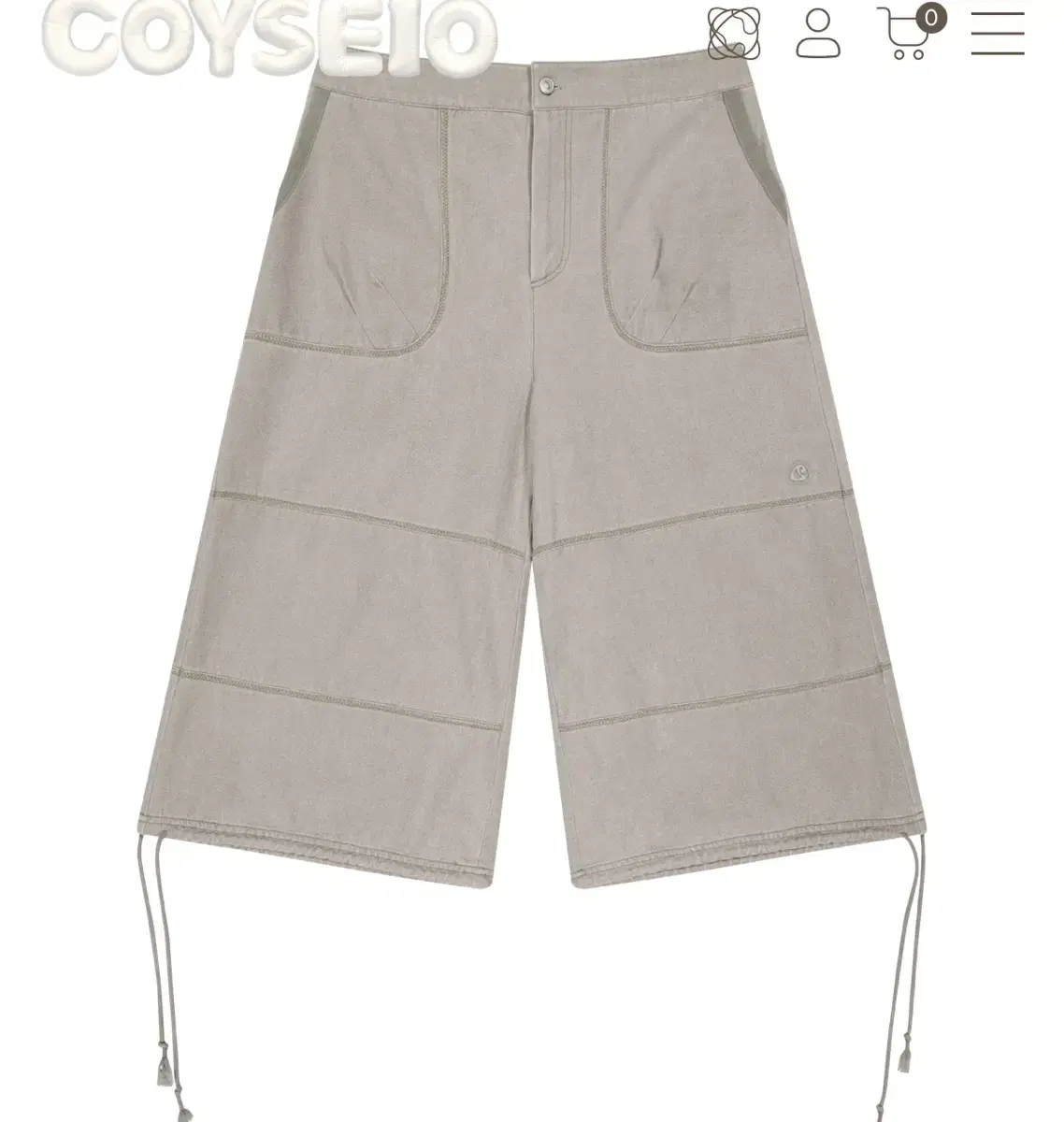 Koiseio Oxford zigzag pants beige 2
