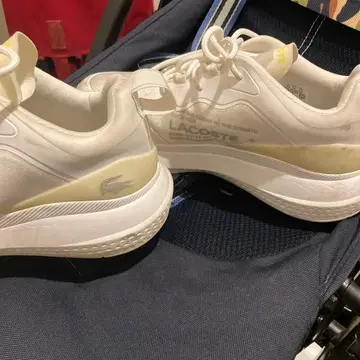 LACOSTE 화이트 스니커즈 레어 모델
