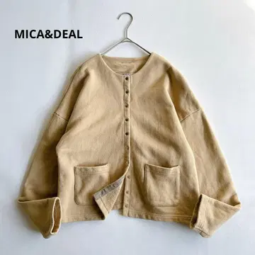 MICA&DEAL 하이 트위스트 쭈리 스냅 가디건 골드 버튼 겉옷 F