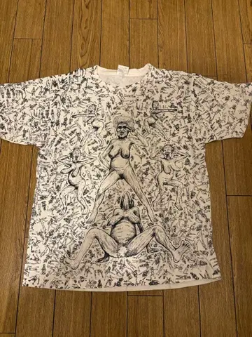 [초레어] 만 가타로 [신작 일러스트] 바바 T셔츠 XL