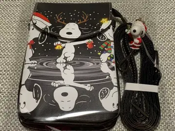 크리스마스 스누피 스마트폰 사선 크로스 파우치 & 키체인