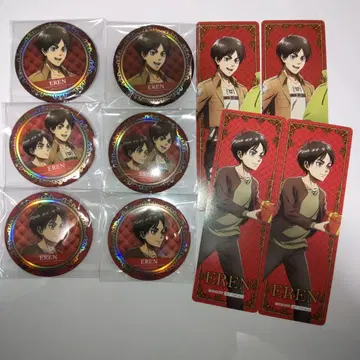 진격의 거인 홀로그램 캐릭터 배지 컬렉션 캔뱃지 엘렌