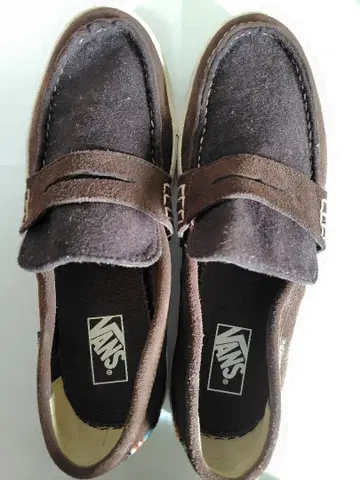 VANS 브라운 로퍼 스웨이드