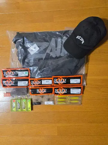 레이드 재팬(RAID) 메신저 백 라지, 캡, 루어 세트