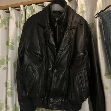 WILSONS 블랙 가죽 자켓 M