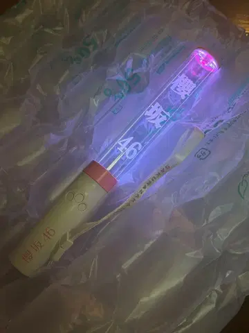 사쿠라자카46 올팬 응원봉 클리어 핑크