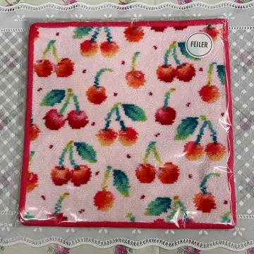 FEILER 페이러 타월 손수건 체리 도트 web 한정판 완판템