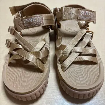 SHAKA 스포츠 샌들 베이지 미사용 새상품 23cm