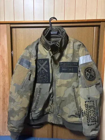 AVIREX MA-1 플라이트 자켓 L 카모플라쥬 밀리터리