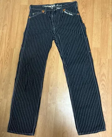 반손 워배시 스트라이프 페인터 팬츠