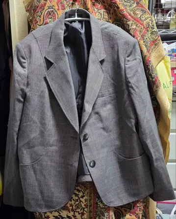 그레이 체크 무늬 테일러드 자켓 19호