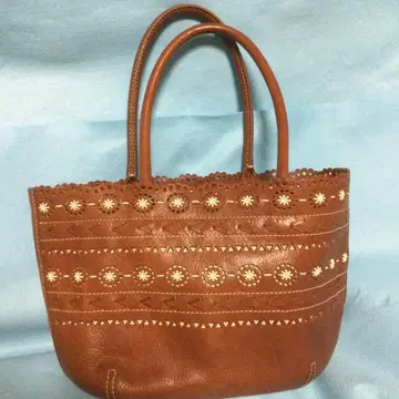 겐텐 genten 꽃무늬 컷워크 토트백 USED