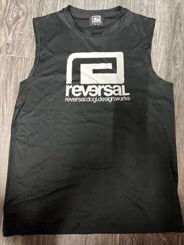 reversal 로고 탱크탑 블랙