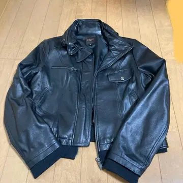 ROBO 가죽 라이더 자켓 88 사이즈 블랙