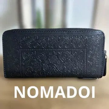 NOMADOI 노마도이 뉴멕시코 반다나 패턴 가죽 롱 월렛 장지갑