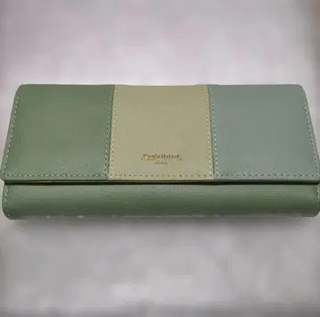 그린 계열 미사용 새상품 장지갑 가르송 동전 지갑