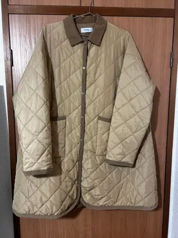 베이지 퀼팅 자켓