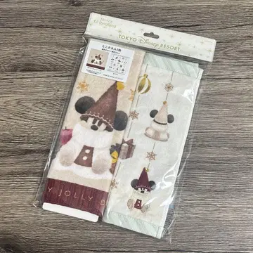 [ 미개봉 새상품 ] 디즈니 크리스마스 리루린린 미니 타월 2장