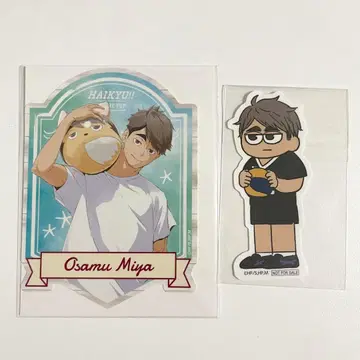 *미사용* 하이큐!! 미야 오사무 캔뱃지 아쿠아리움 캐러밴 지로리