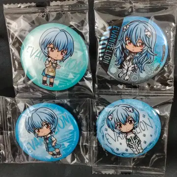 에바 레이 캔뱃지 4개 세트