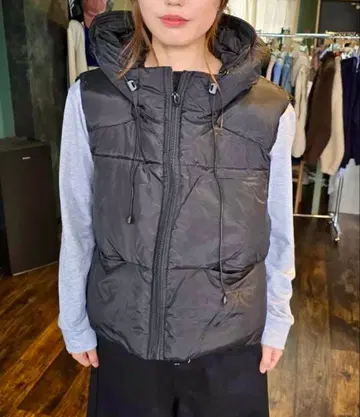 라이트 패딩 베스트 L 블랙