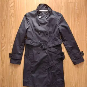 새상품급 [ Pinky & Dianne ] 스테인드 칼라 코트 블랙 M